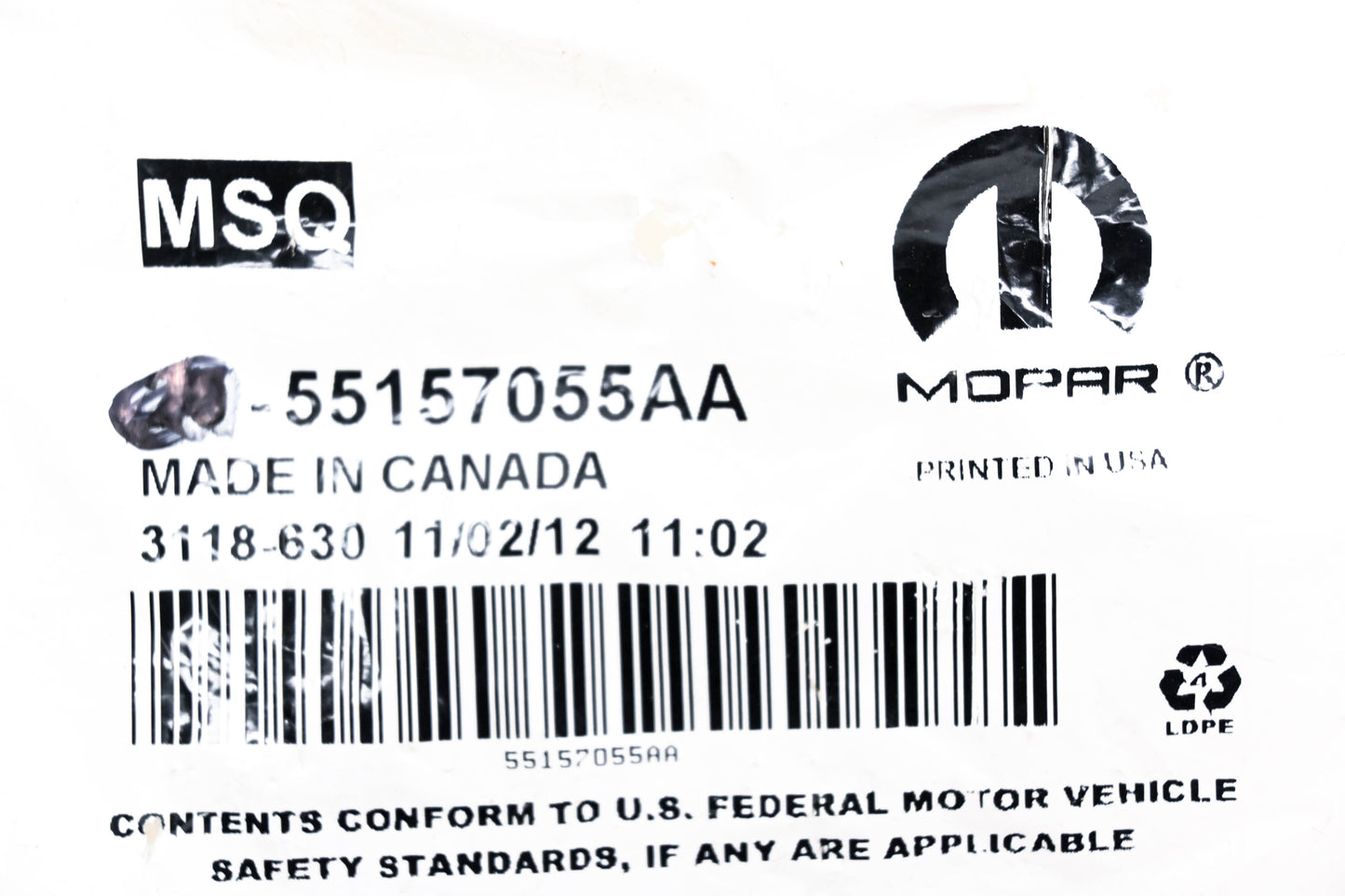 Mopar 55157055AA Fender Moulding Clips Qty 11 NOS