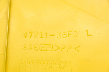 New OEM Suzuki 47211-36F00-YR1 Lefthand Yellow Frame Cover NOS