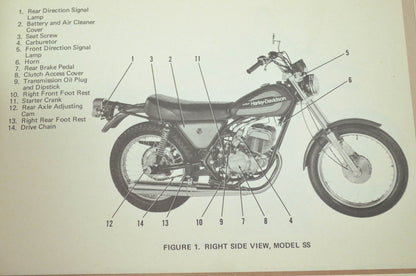 AMF 1976 SSSX-175 SSSX-250 Owners Manual NOS
