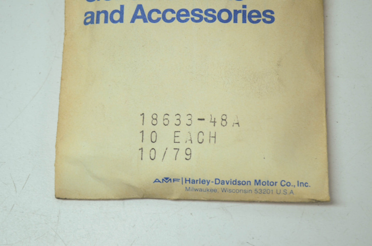 AMF Rear Tappet Block Gasket NOS