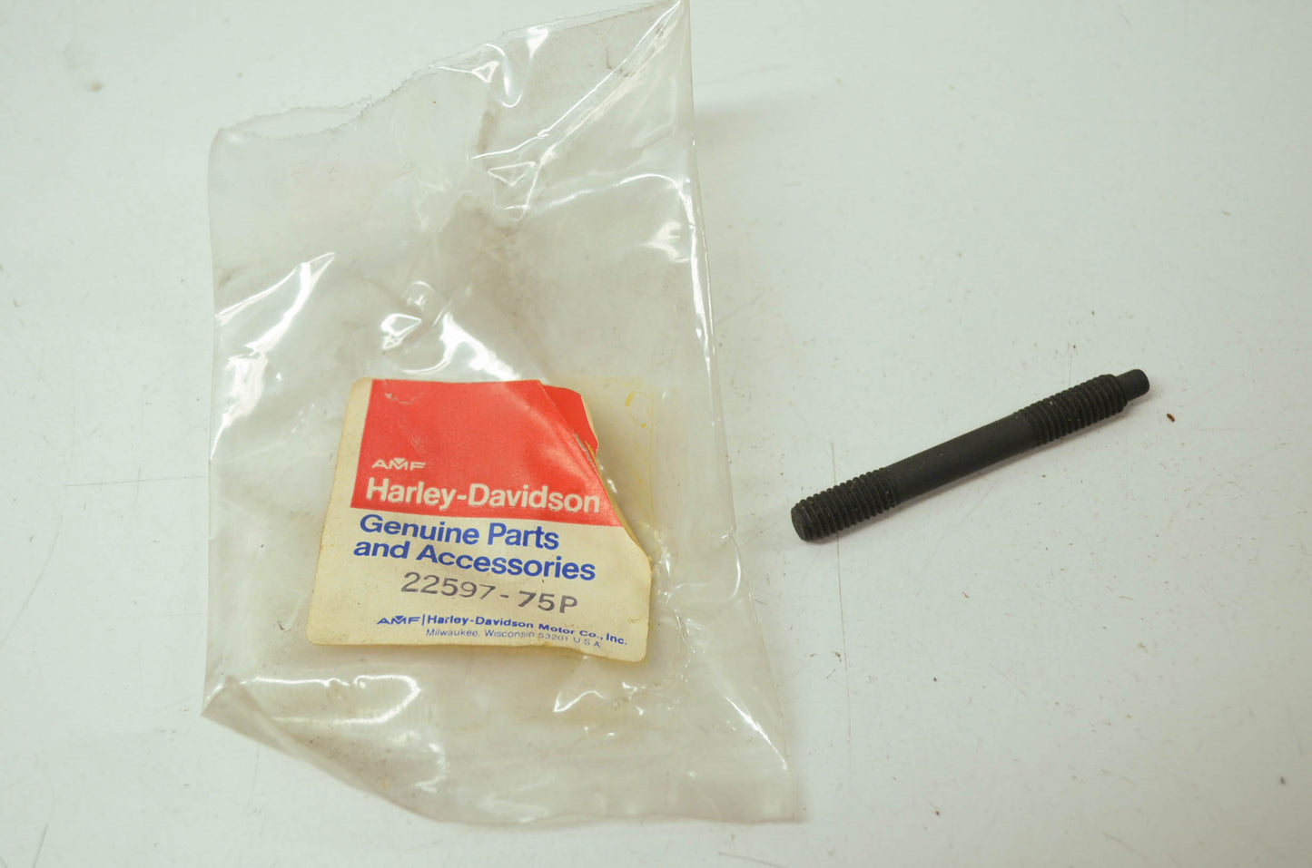 NEW OEM Harley Aermacchi Stud 22597-75P NOS
