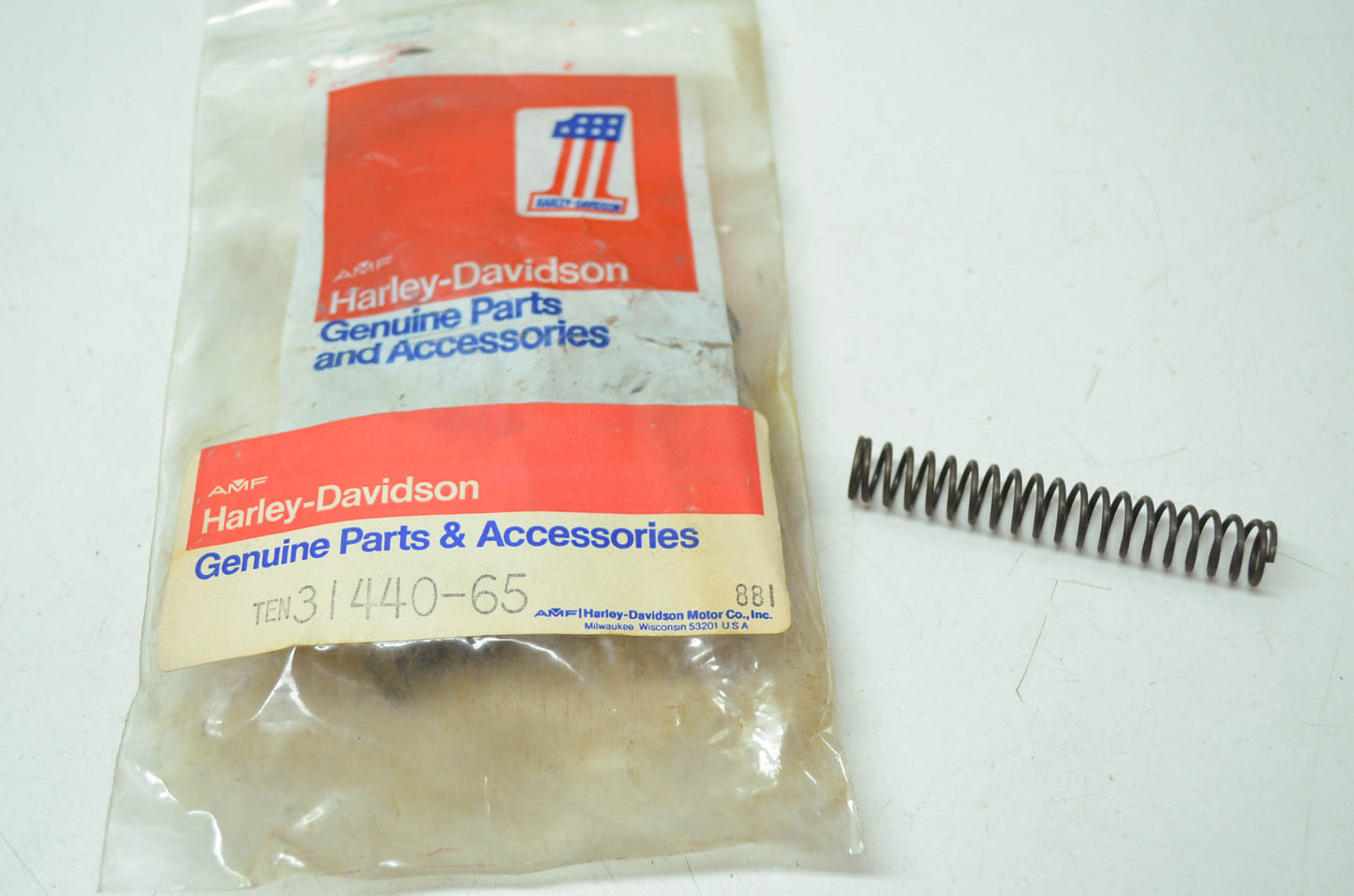 Return Plunger Spring NOS