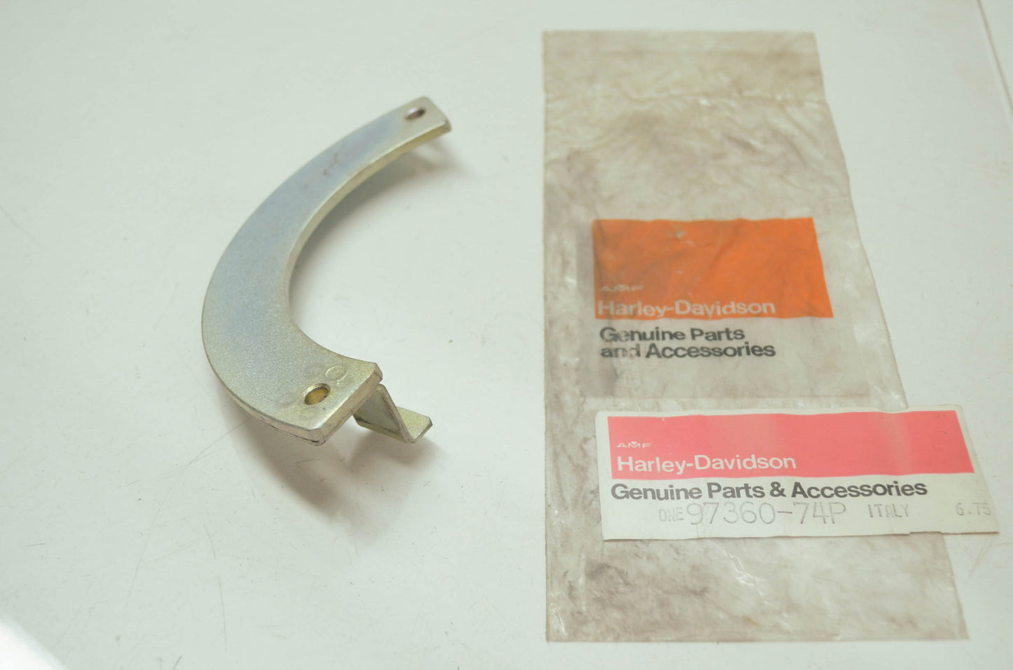 OEM Harley-Davidson 97360-74P Harley Aermacchi Timing Mark Bracket NOS