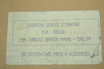 NEW OEM 1994 OMC Turbojet Turbo Jet 90 115 Service Shop Manual 502138 NOS