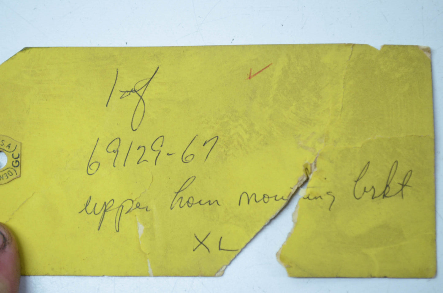 AMF 67-71 XLH XLCH Horn Mounting Bracket NOS