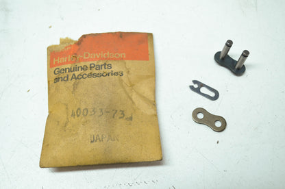 NEW OEM Harley Davidson AMF Chain Connecting Master Link 40033-73 NOS
