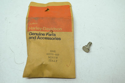 NEW OEM Harley Aermacchi Brake Cable Clamp Screw Leggero 42270-66P NOS