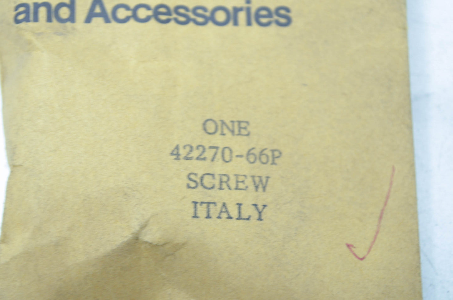NEW OEM Harley Aermacchi Brake Cable Clamp Screw Leggero 42270-66P NOS
