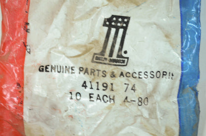 OEM Harley-Davidson 41191-74 Lock Hex Socket Flat Screw Qty 2 NOS