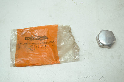 NEW OEM Harley Aermacchi For Stem Cap Nut 45746-72P NOS