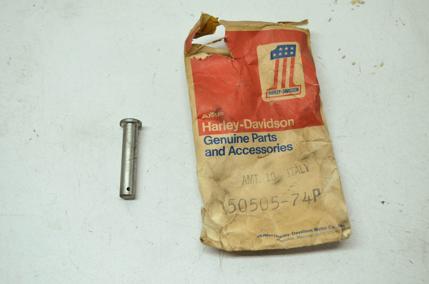 Harley Aermacchi Foot Rest Pivot Pin NOS
