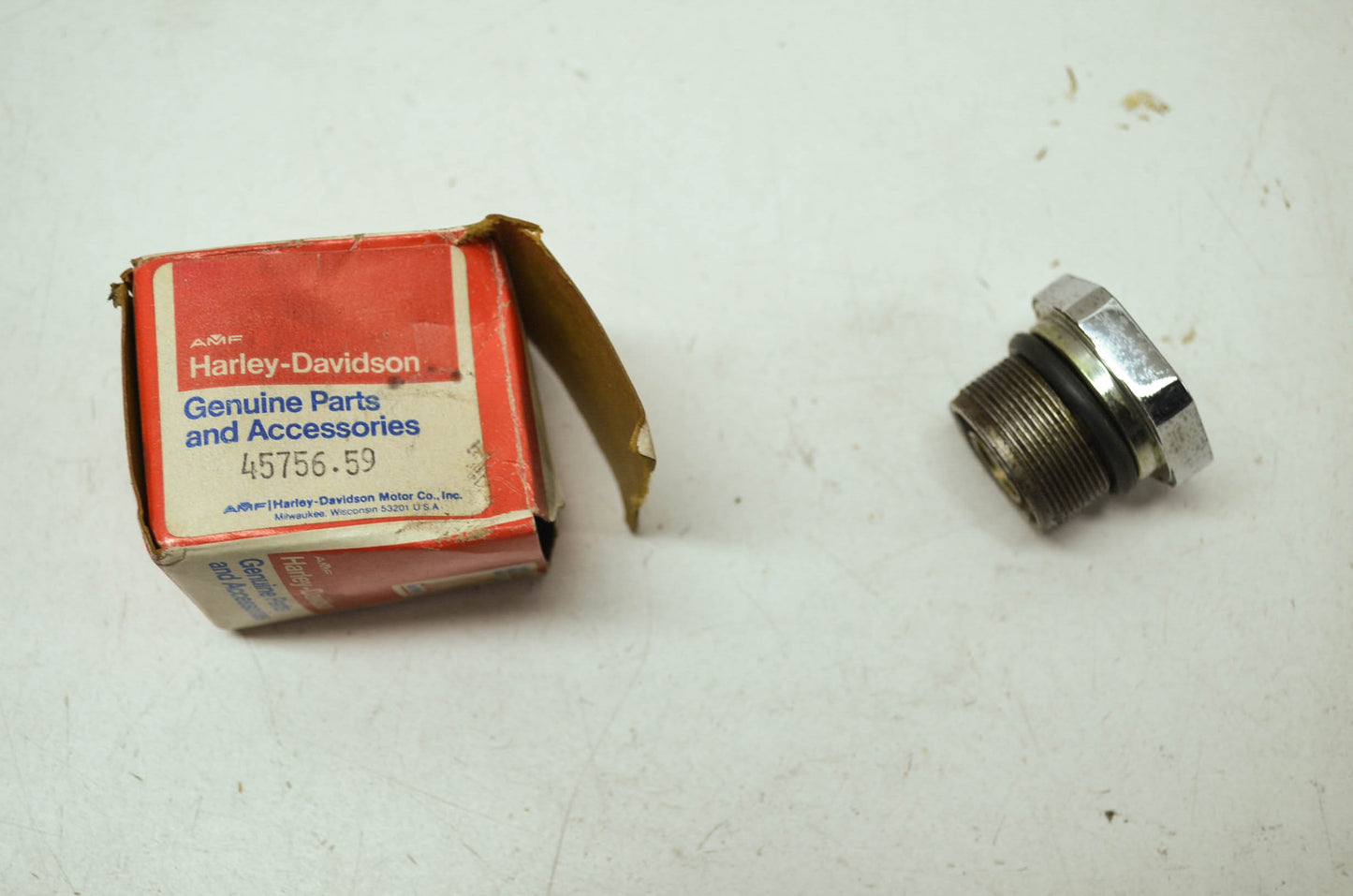 NEW OEM Harley Davidson AMF Fork Tube Cap 52-72 XL FX K 45756-59 NOS