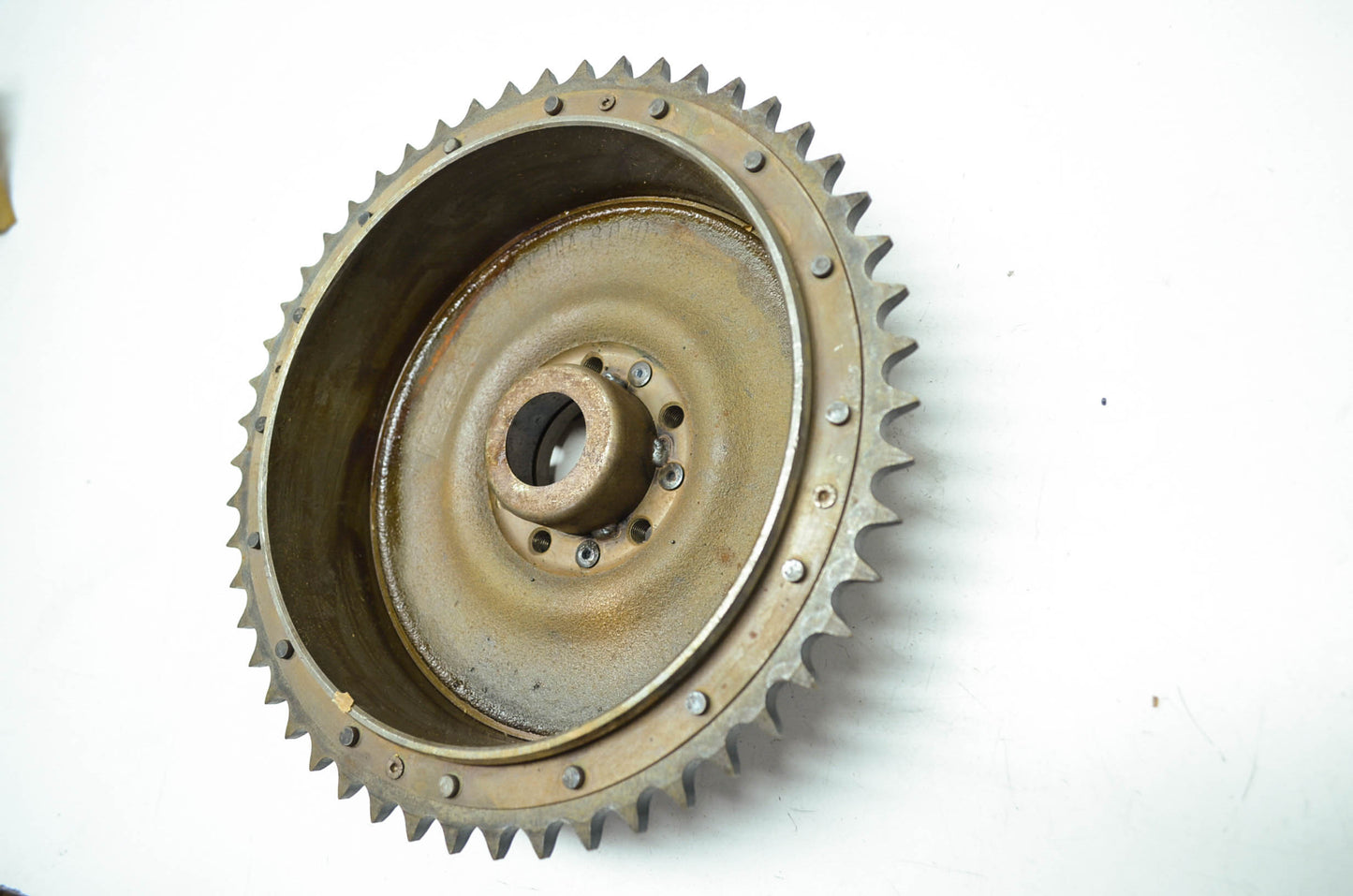 AMF Rear Brake Drum & Sprocket 63-66 Big Twin NOS