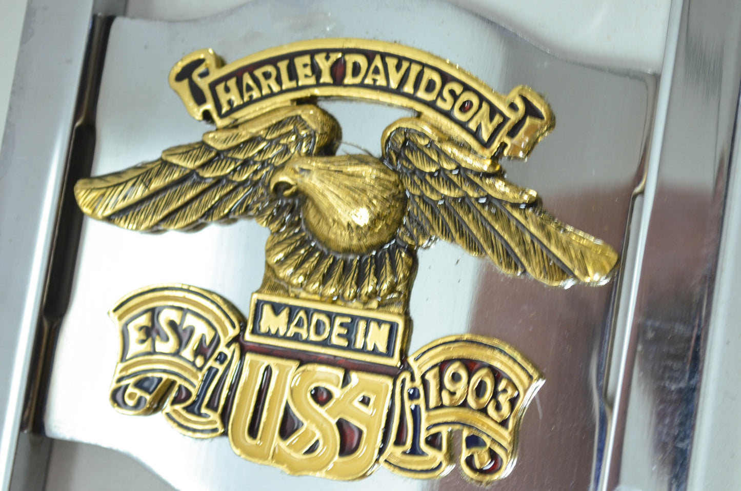 NEW OEM Harley Davidson Sissy Bar Kit Gold Eagle FX FXE FXS 52571-77 NOS