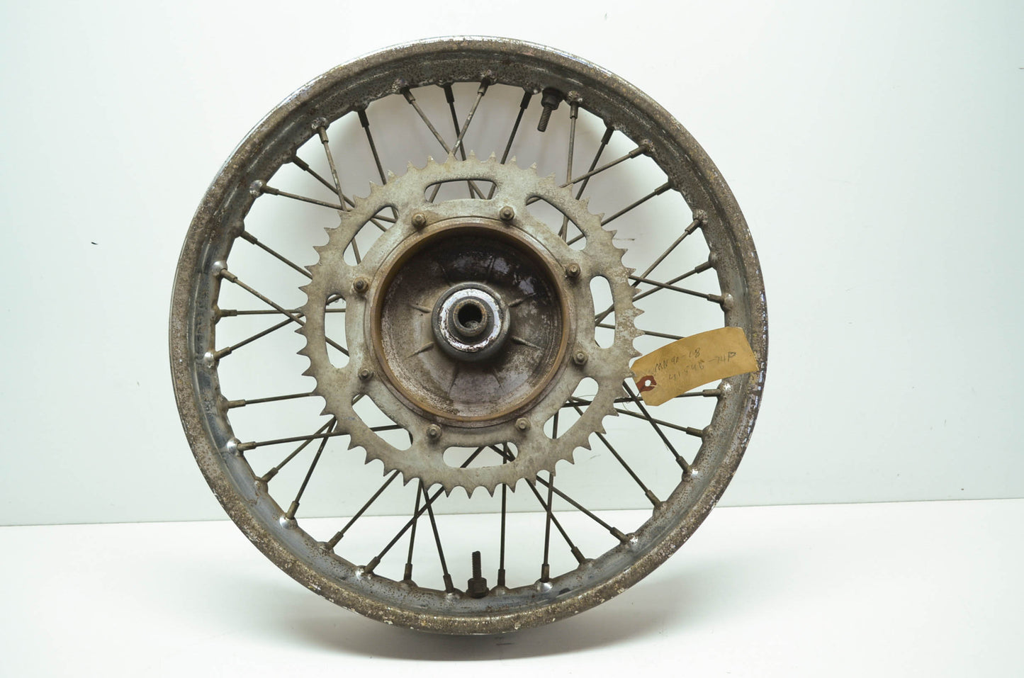 Harley Aermacchi Wheel Rear Rim with Sprocket 18' 74-78 SS SX 175 250 NOS