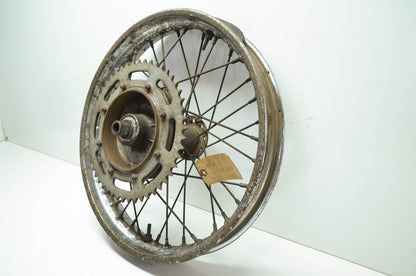 Harley Aermacchi Wheel Rear Rim with Sprocket 18' 74-78 SS SX 175 250 NOS