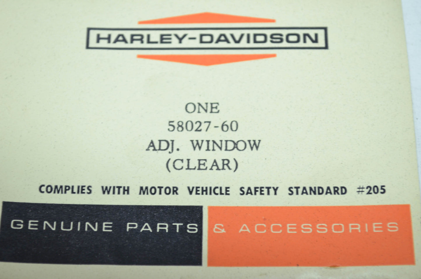 Adjustable Window NOS