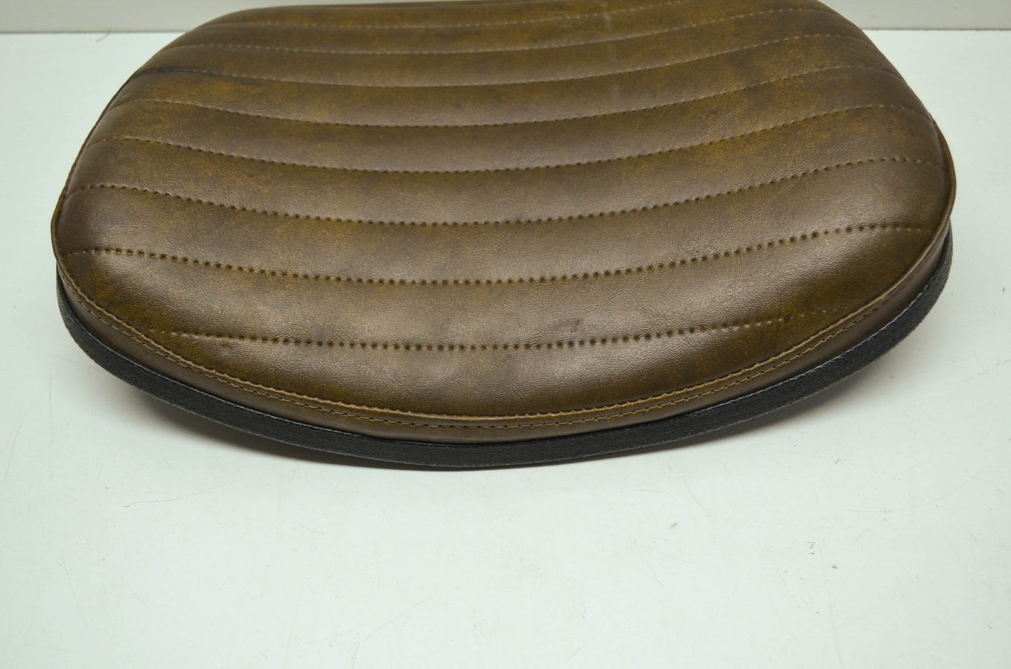 OEM Harley Davidson Brown Leather Back Rest Shovelhead