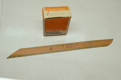 NEW OEM Harley Davidson Fuel Gas Tank Decal Lower Left 61753-74 NOS