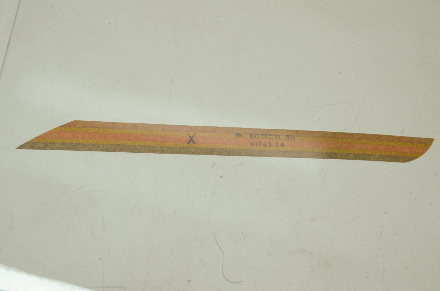 NEW OEM Harley Davidson Fuel Gas Tank Decal Lower Left 61753-74 NOS