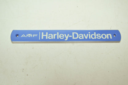 OEM Harley-Davidson 61797-77 Blue Nameplate NOS
