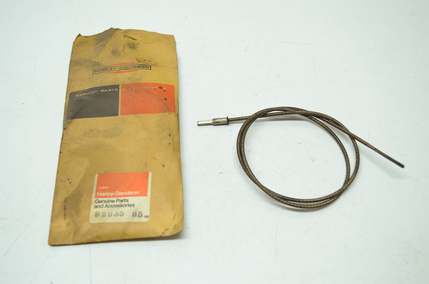 NEW OEM Harley Davidson Tachometer Drive Cable Shovelhead 92055-65 NOS