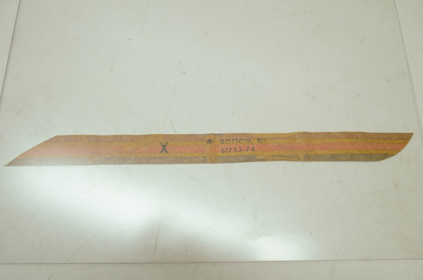NEW OEM Harley Davidson Fuel Tank Decal Lower Left 61752-74 NOS