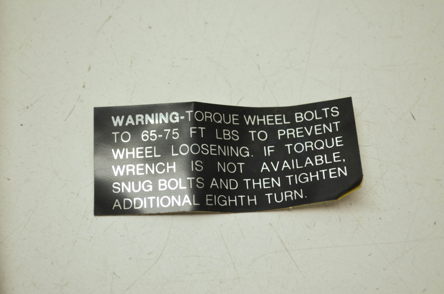 NEW OEM Harley Davidson AMF Warning Decal 93341 NOS