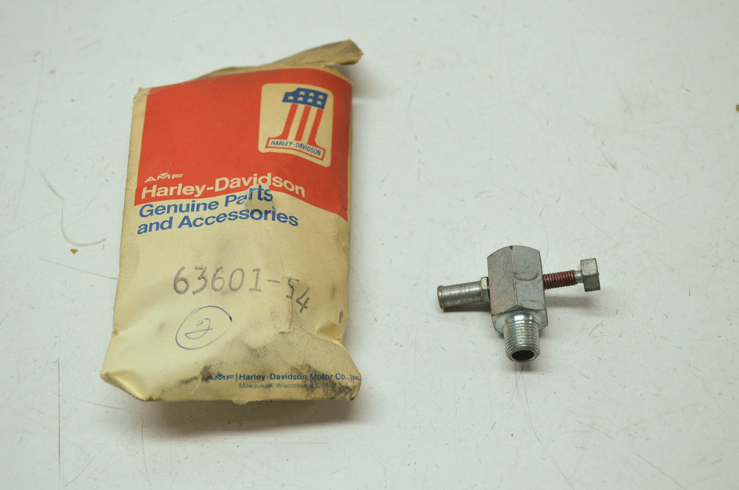 Chain Oiler Hose Tank Fitting 58-69 XLCH Sportster NOS