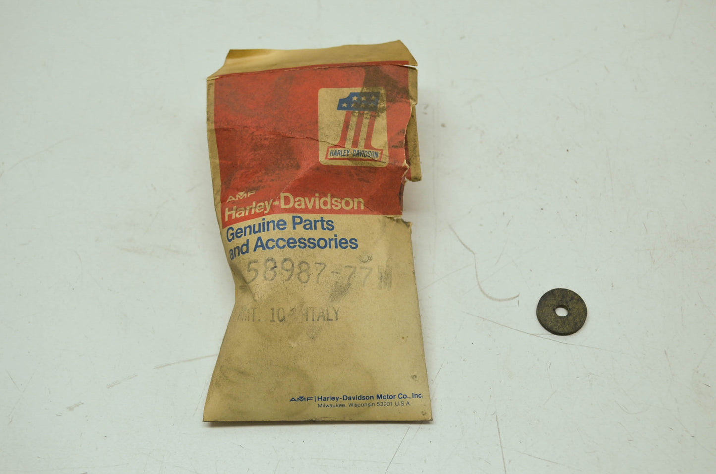 Harley Aermacchi Side Number Plate Washers 78 MX250 Qty 20 NOS
