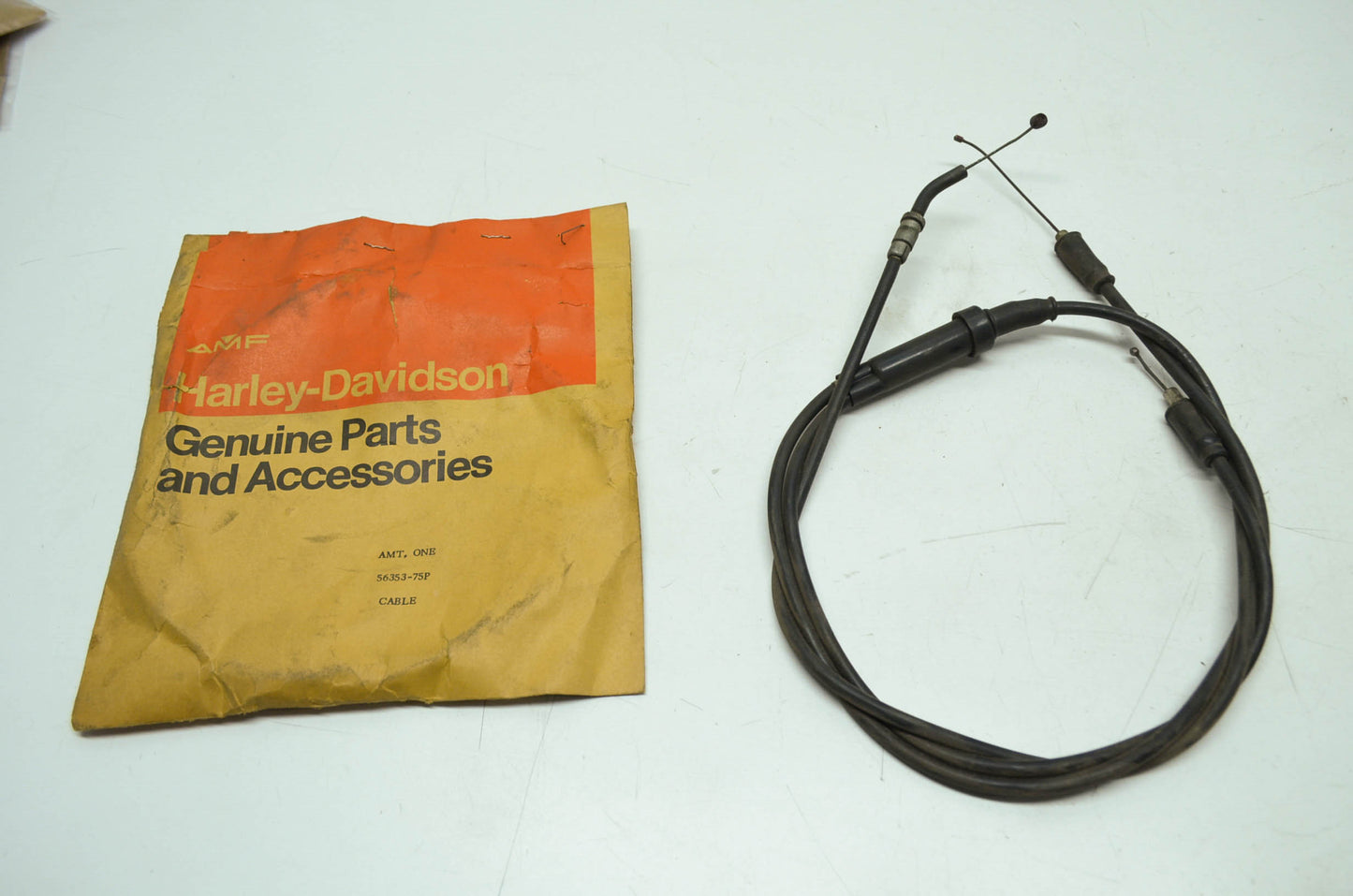 Harley Aermacchi Throttle & Oil Pump Cable 75-78 SXT125 76-78 SS125 NOS