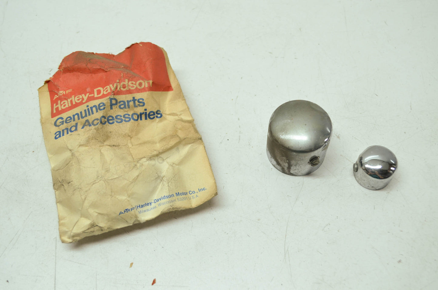 NEW OEM Harley Davidson AMF End Caps 43895-36 NOS