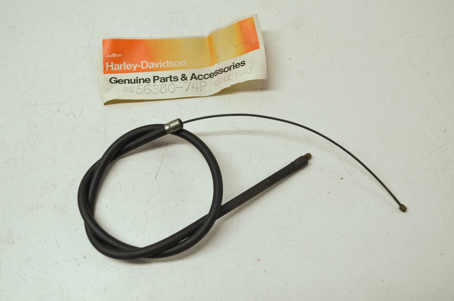 NEW OEM Harley Aermacchi Oil Cable 56380-74P NOS