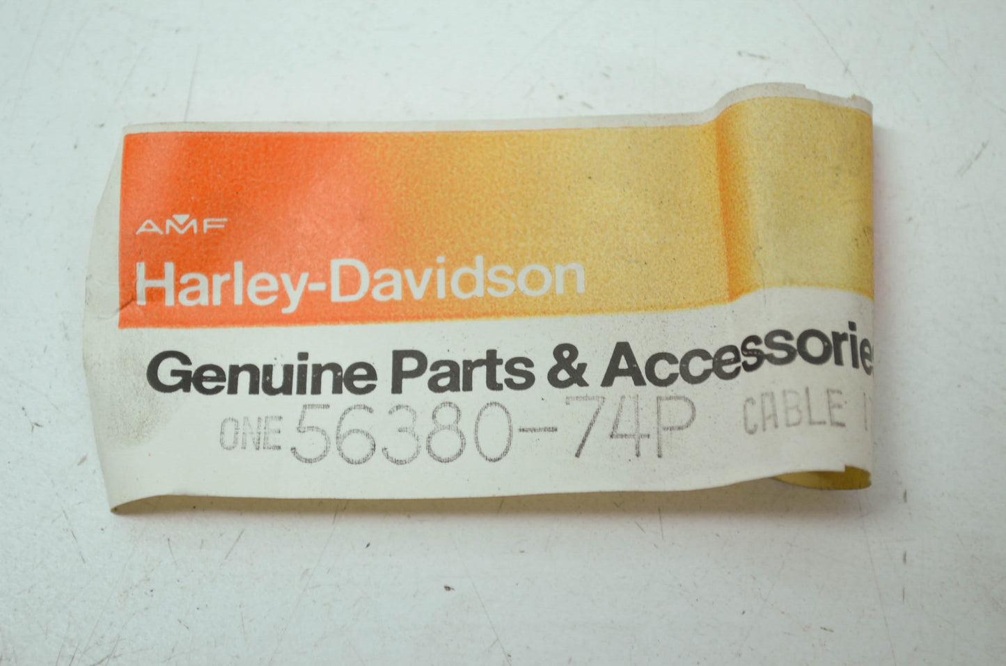 NEW OEM Harley Aermacchi Oil Cable 56380-74P NOS