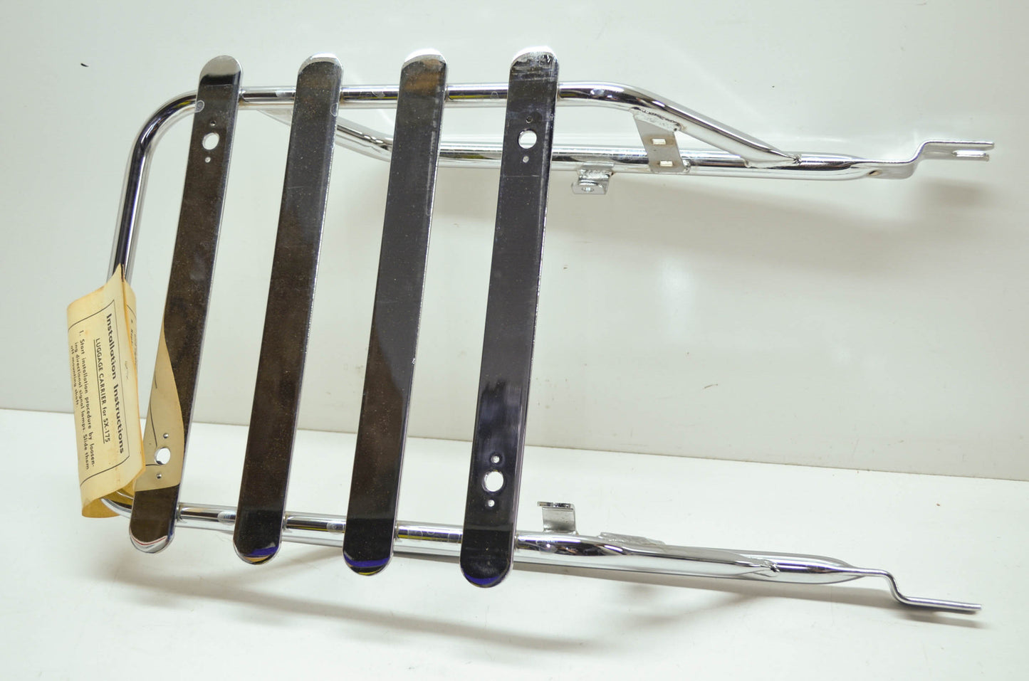 Harley Aermacchi Chrome Luggage Carrier 1975 SX 175 250 NOS