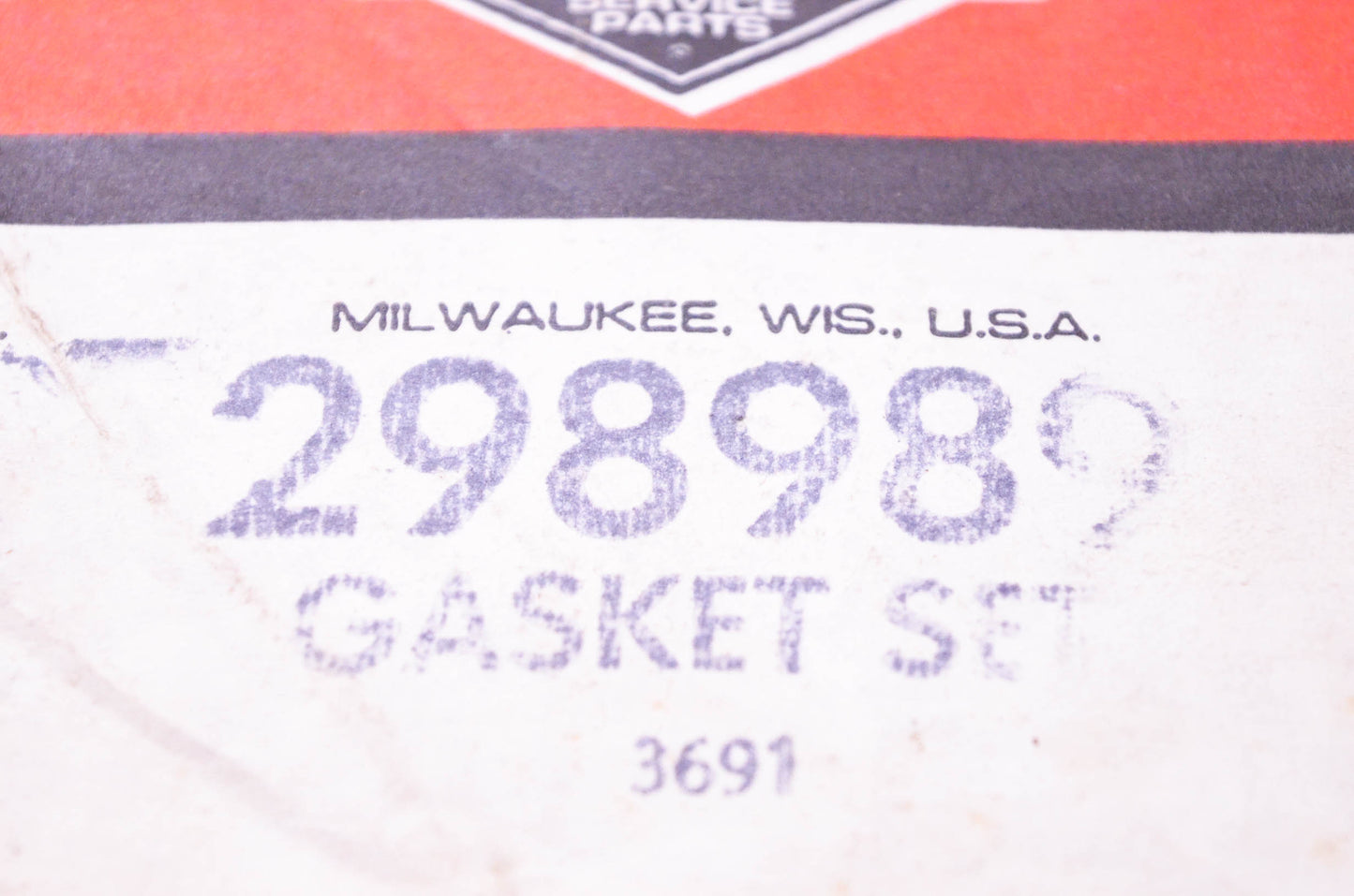 New OEM Briggs & Stratton 298989 Gasket Kit NOS