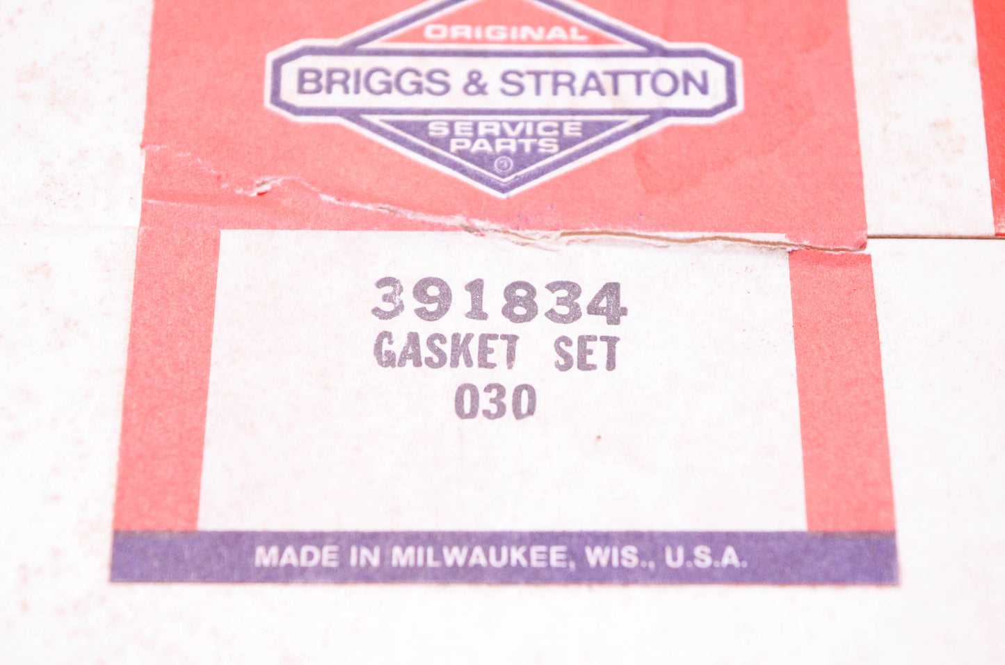New OEM Briggs & Stratton 391834 Gasket Kit NOS