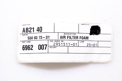 New OEM Husqvarna 530 03 73-31 Foam Air Filter NOS
