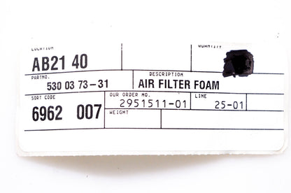 New OEM Husqvarna 530 03 73-31 Foam Air Filter NOS
