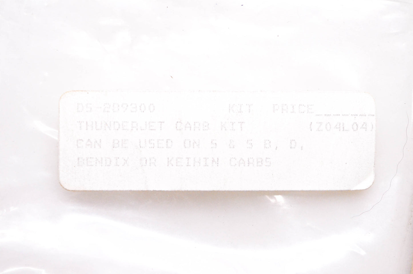 Thunderjet D5-289300 Carburetor NOS