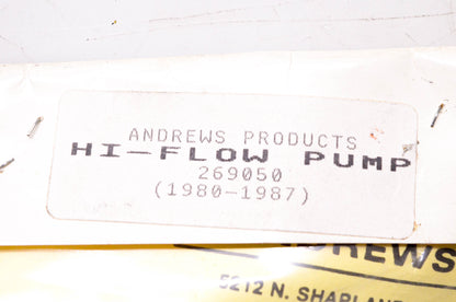 Andrews 269050 Hi-Flow Pump NOS