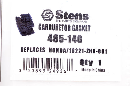 Stens 485-140, 16221-ZH8-801 Carburetor Gasket NOS