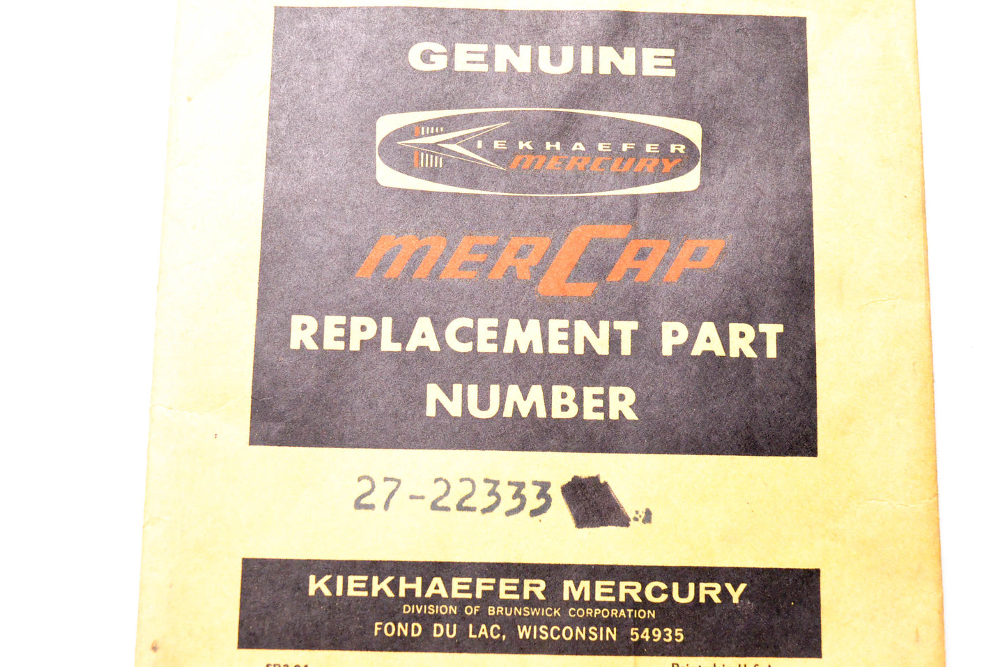 Aftermarket 27-22333 Cylinder Block Cover Gasket NOS
