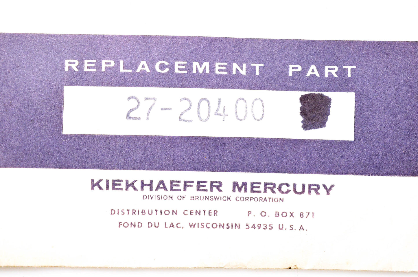 Aftermarket 27-20400 Tank Cover Gasket NOS