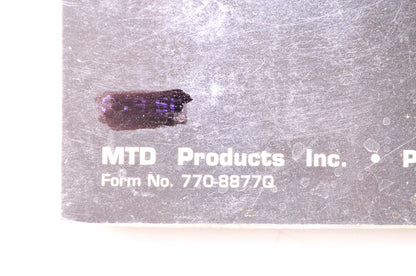 MTD 770-8877Q Y2K MTD/White Technical Seminar