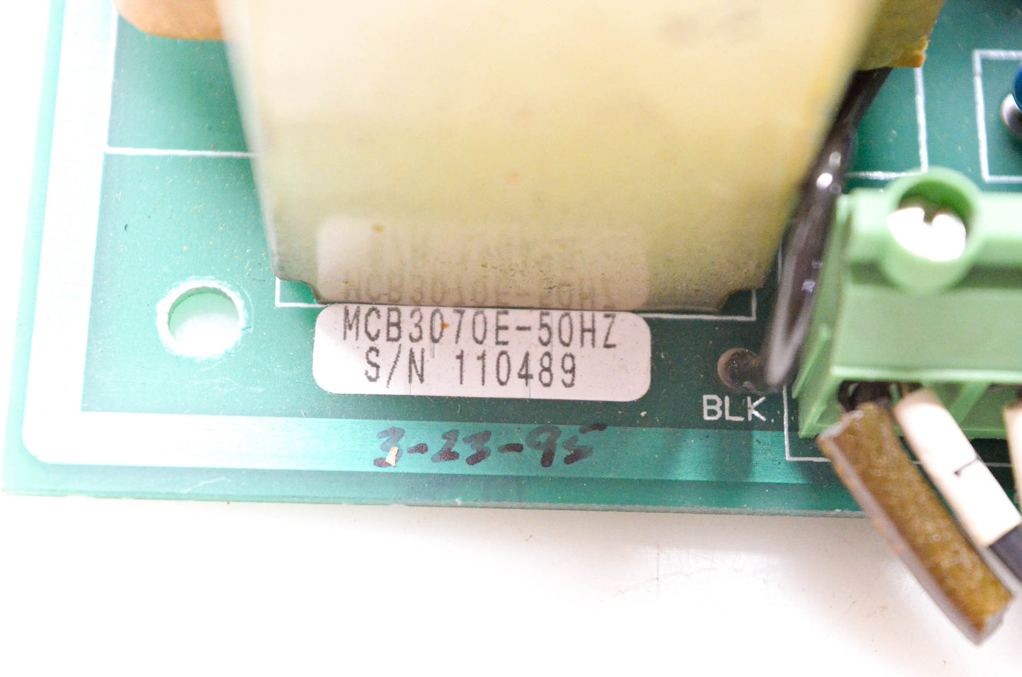 Accuweb MCB3070E-50HZ Control Board NOS