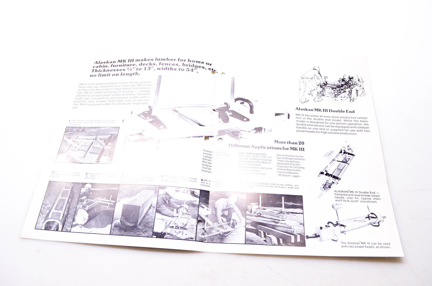 Granberg Industries 472-L1 Alaskan MKIII Brochure NOS