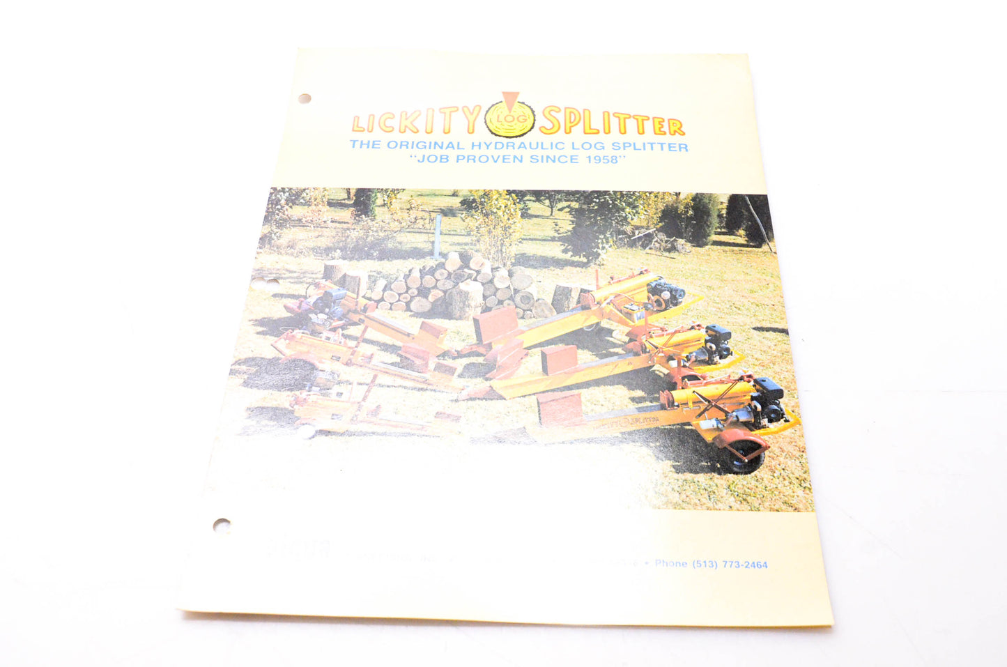 Piqua Engineering RU026-7 Lickity Splitter Brochure NOS