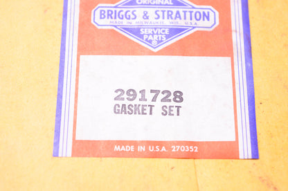 New OEM Briggs & Stratton 291728 Gasket Kit NOS