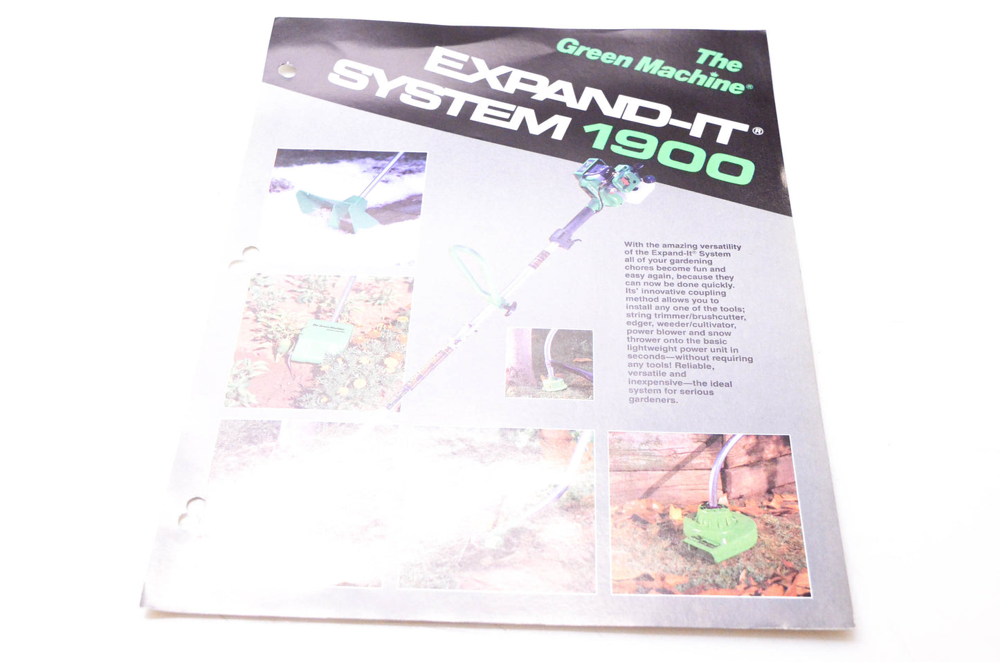 The Green Machine GM777 Expand-It System 1900 Brochure